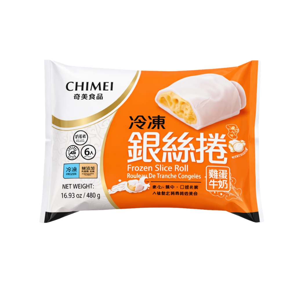 [200637/2P0195] PAN TRIGO CONGELADO *CHIMEI* 奇美冻银丝卷 480g/6u/14