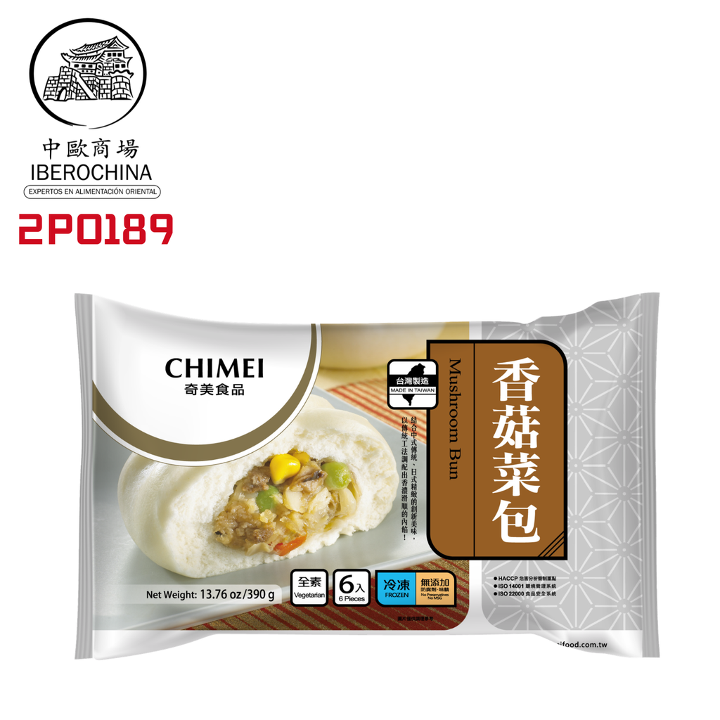 BOLLO SETA CONGELADO *CHIMEI* 奇美冻香菇菜包 390g/6u/15