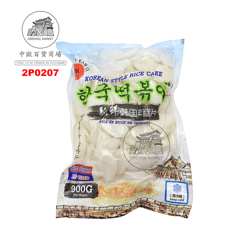 PASTA ARROZ COREANO *SK* 牌韩国年糕片放冷藏 900g/16