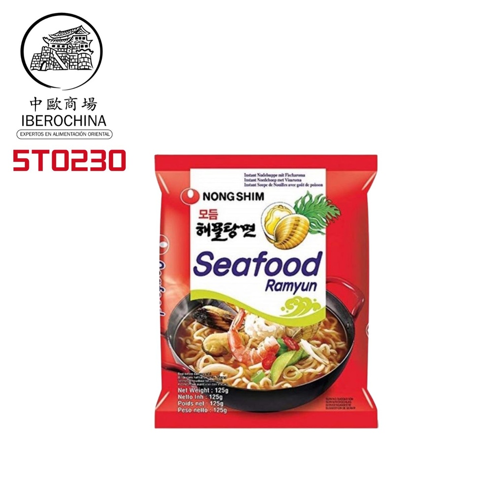 FIDEOS DE SEAFOOD RAMYUN *NONGSHIM* 农心海鲜汤面 125g/20