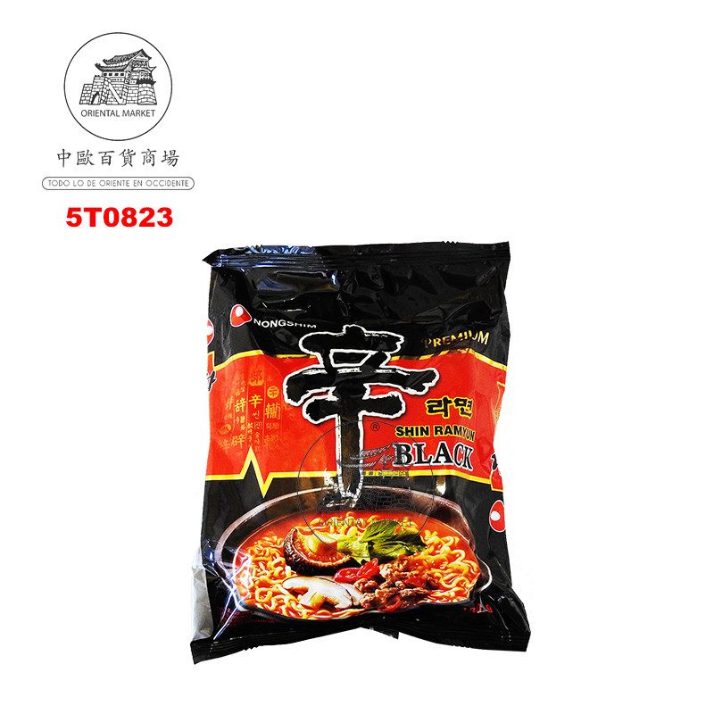 FIDEOS DE RAMYUN BLACK *NONGSHIM* 农心浓汤辛拉面 130g/20
