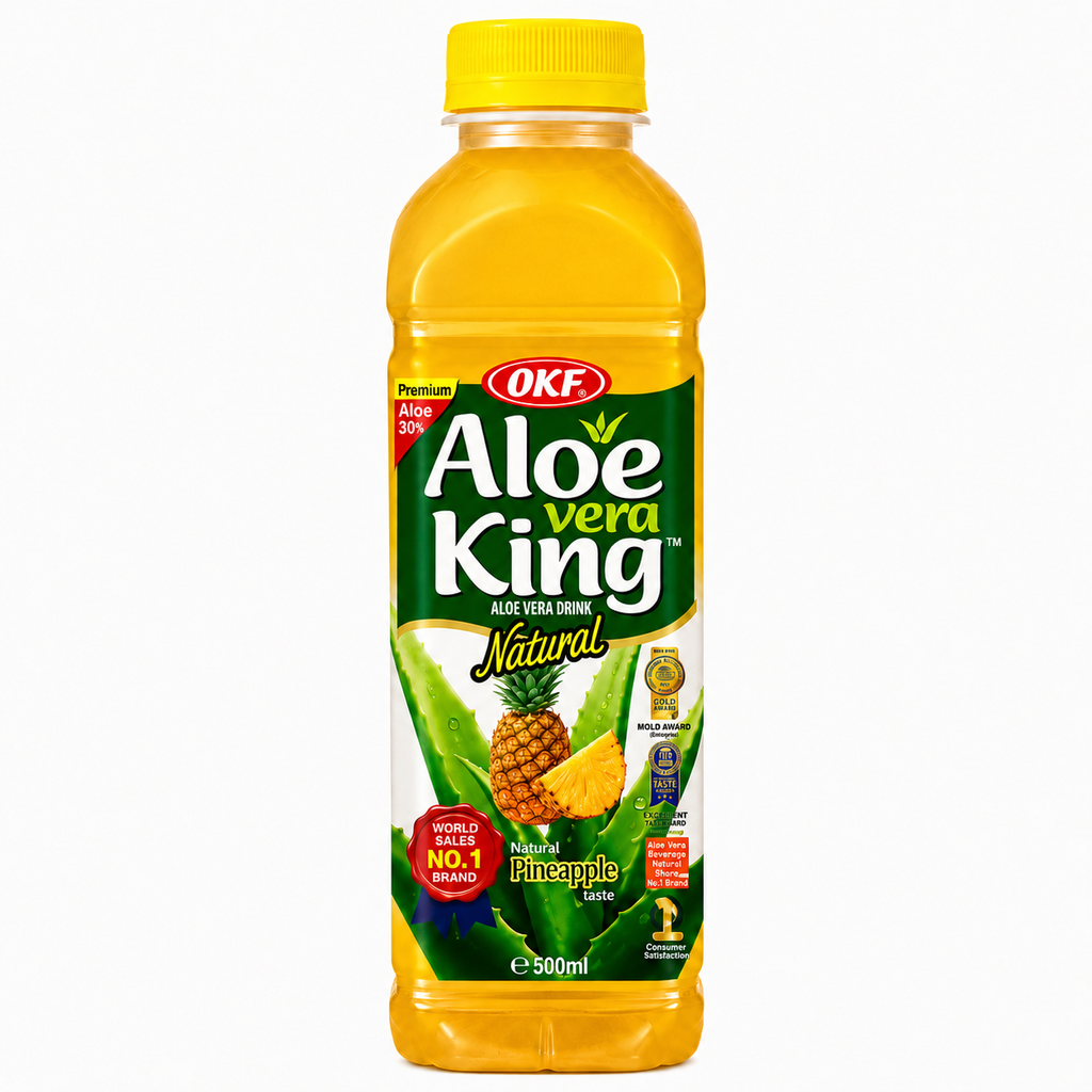 BEBIDA ALOE VERA PIÑA *OKF * 韩国菠萝芦荟饮料 500ml/20