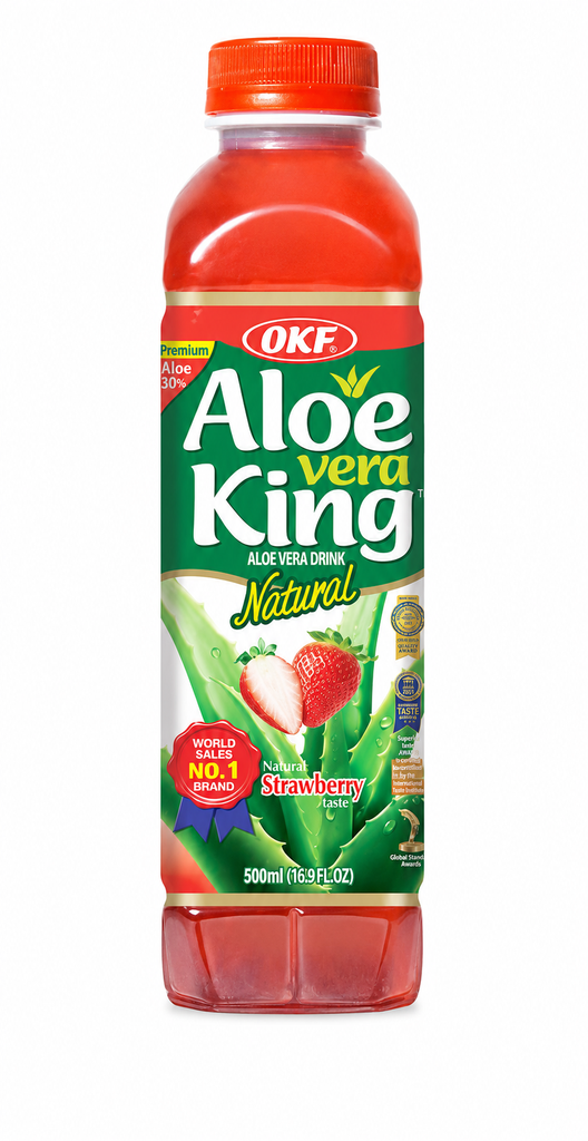 [501677/5B0212] BEBIDA ALOE VERA FRESA *OKF* 草莓芦荟饮料 500ml/20