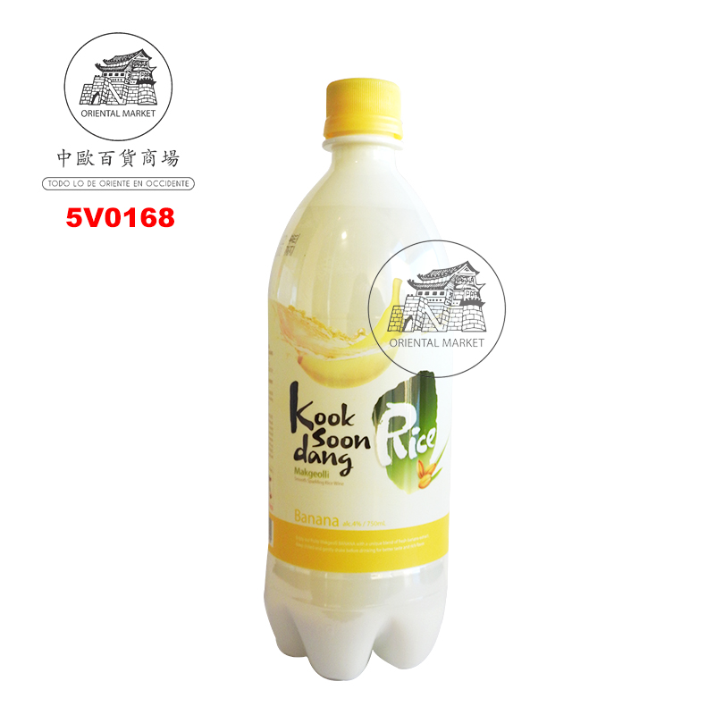 VINO ARROZ MAKGEOLLI PLATANO(4%) *KSD* 韩国米酒香蕉味 750ml/20