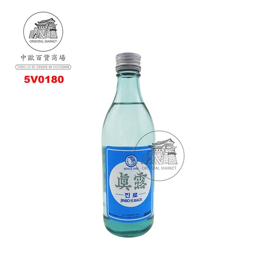 [5V0180] SOJU (16%) JINRO IS BACK *JINRO* 真露经典烧酒 350ml/20