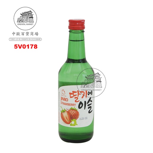 [5V0178] SOJU FRESA (13%) *JINRO* 韩国烧酒草莓味 350ml/20