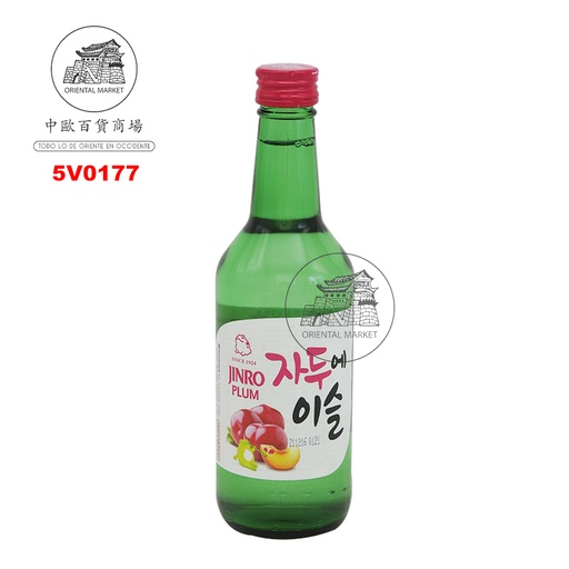 [5V0177] SOJU CIRUELA (13%) *JINRO* 韩国烧酒梅子味 350ml/20