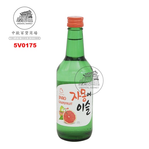 [5V0175] SOJU POMELO (13%) *JINRO* 韩国烧酒柚子味 350ml/20