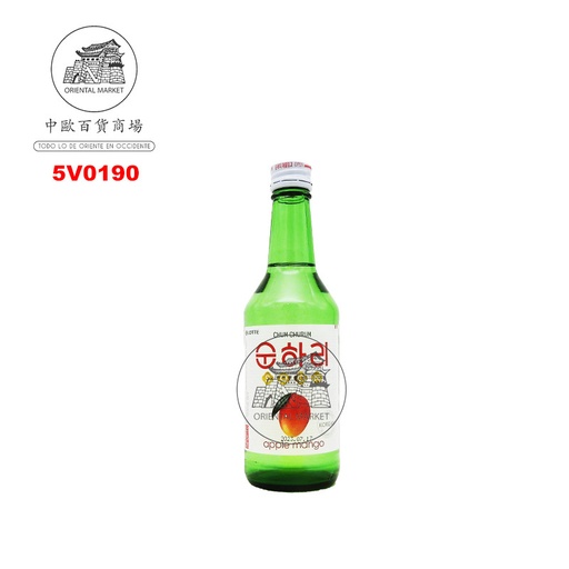 [5V0190] SOJU (12%) MANGO MANZANA *LOTTE* 乐天芒果苹果味烧酒 350ml/20