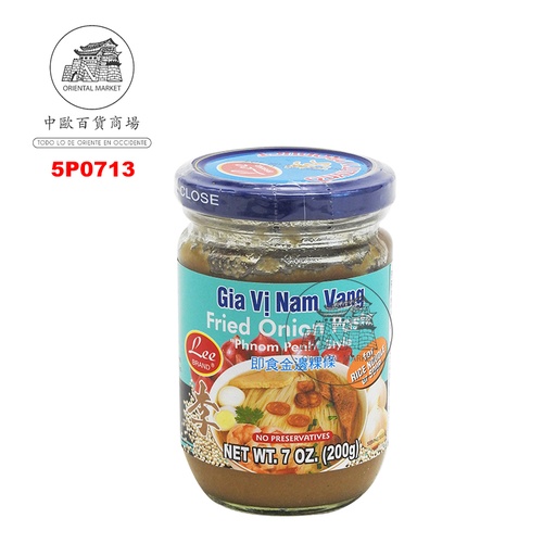 [5P0713] PASTA CEBOLLA FRITA *LEE* 李牌炸洋葱酱 200g/24