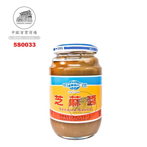 [502335/5S0033] PASTA SESAMO BLANCO *MINGTE * 明德白芝麻酱 460g/24
