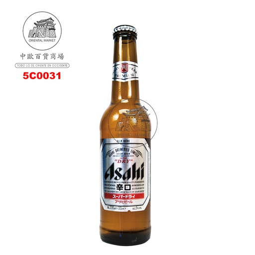 [5C0031] CERVEZA (4,7%) JAPONESA *ASAHI* 朝日辛口啤酒 330ml/24