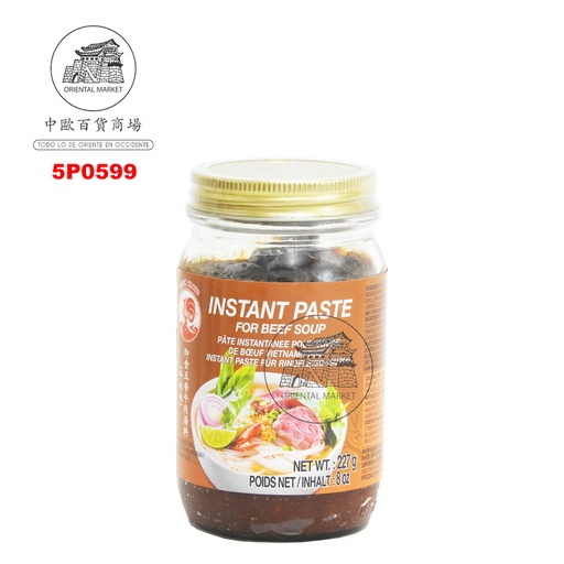 [5P0599] PASTA SOPA TERNERA *COCK* 鸡标牛肉味酸辣酱 227g/24