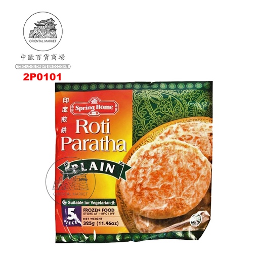[2P0101] TORTA PARATHA ORIGINAL *SPRING HOME* 第一家冻印度煎饼 325g/24