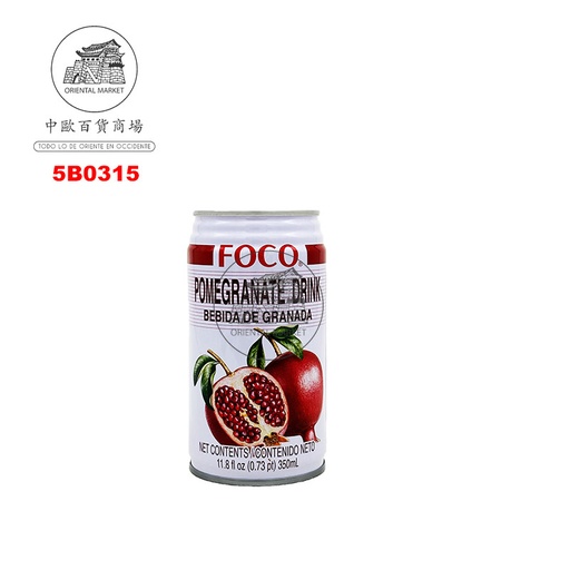 [5B0315] BEBIDA GRANADA *FOCO* 福口石榴汁 350ml/24