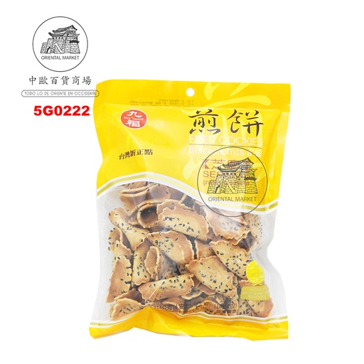 [5G0222] GALLETA SESAMO *QIO FU* 九福芝麻煎饼 114g/24