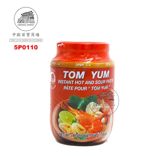 [5P0110] PASTA TOM YUM KUNG *COCK* 鸡标冬阴功酸辣酱 454g/24