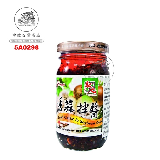 [502620/5A0298] SALSA SOJA Y AJO  *MASTER* 状元香蒜拌酱 210g/24