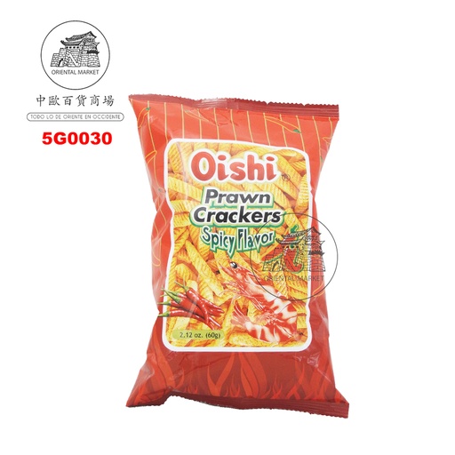 [501893/5G0030] CHIPS GAMBA (PICANTE) *OISHI* 上好佳(辣)虾条 60g/50