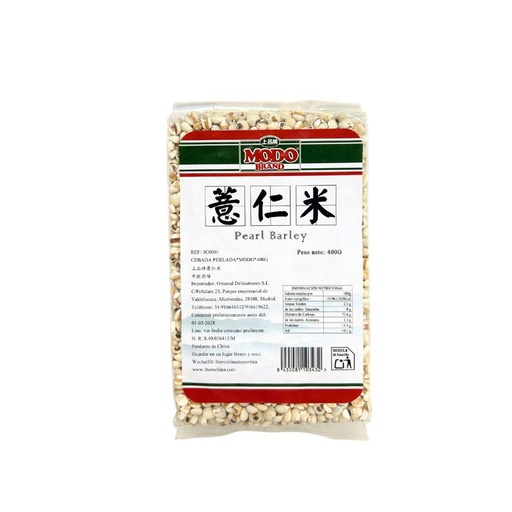 [5C0001] CEBADA PERLADA *MODO* 上品牌薏仁米 400g/30