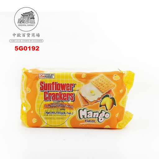 [502096/5G0192] GALLETA MANGO (S) *SUNFLOWER* 菲律宾芒果饼干 190g/42