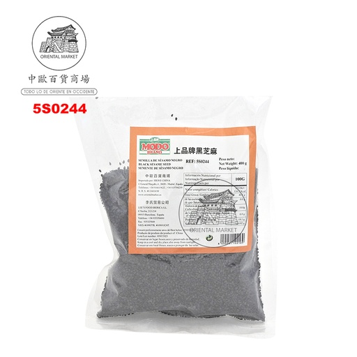 [5S0244] SESAMO NEGRO *MODO* 上品牌纯黑芝麻 400g/30