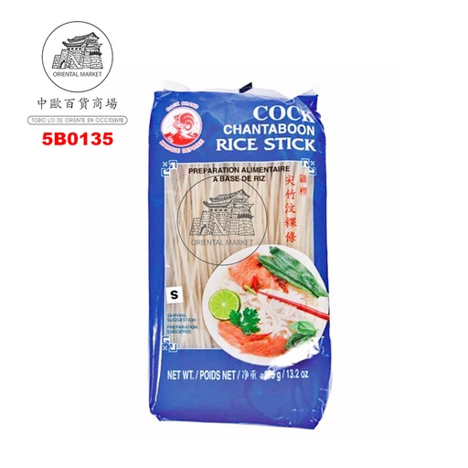 [5B0135] BARRITA DE ARROZ 1MM(S) *COCK* 鸡标细粿条 375g/30