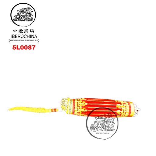 [5L0087] LAMPARA GLOBO  单个红绸灯 50 (35cm)