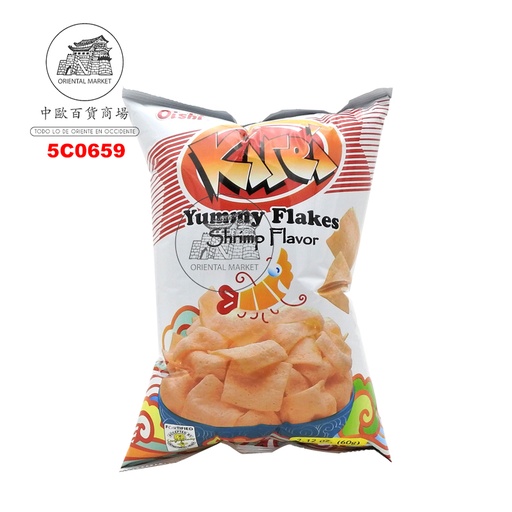 [5C0659] CHIPS GAMBAS KIREI *OISHI* 上好佳鲜虾片 60g/30