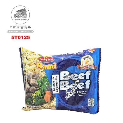 [5T0125] FIDEO INSTANTANEO TERNERA *LUCKY ME * 牛肉味袋面 55g/72