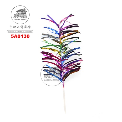 [5A0130] ADORNO POSTRE   四彩花签 /100