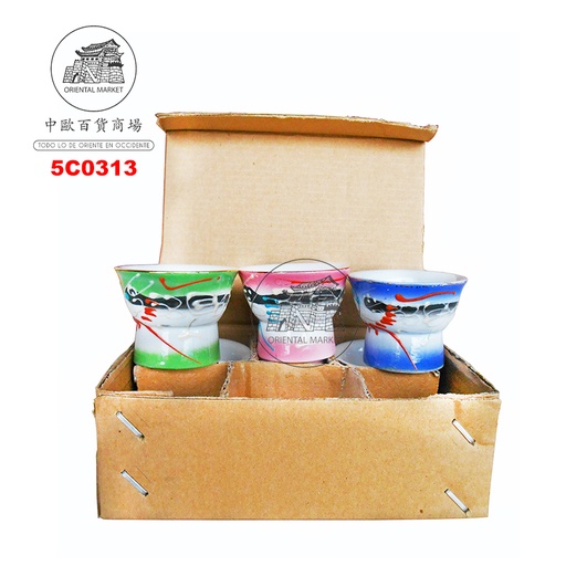 [5C0313] VASO CHUPITO MAGICA GUAPAS  彩色美女杯 120