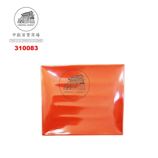 [310083] PLATO RECTAN *JS* 塑红黑长方盘 /48