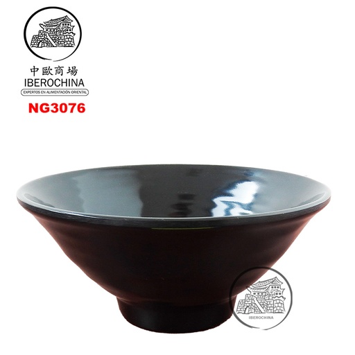 [NG3076] CUENCO PARA TALLARINES *3076* 塑黑色拉面碗 /24