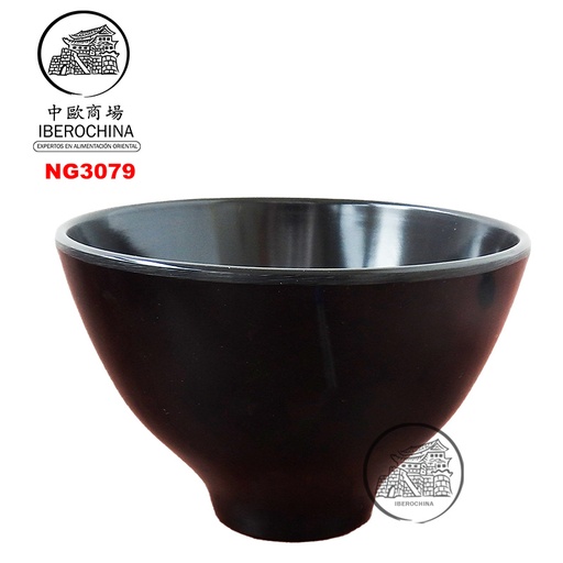 [900880/NG3079] CUENCO PARA TALLARINES *3079* 塑黑色小拉面碗 /72