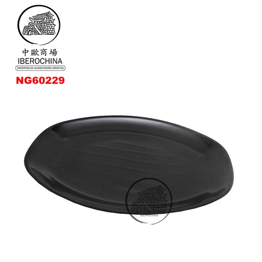 [NG60229] PLATO RECTA *6022-9* 塑黑色大長判皿  23X18cm/96