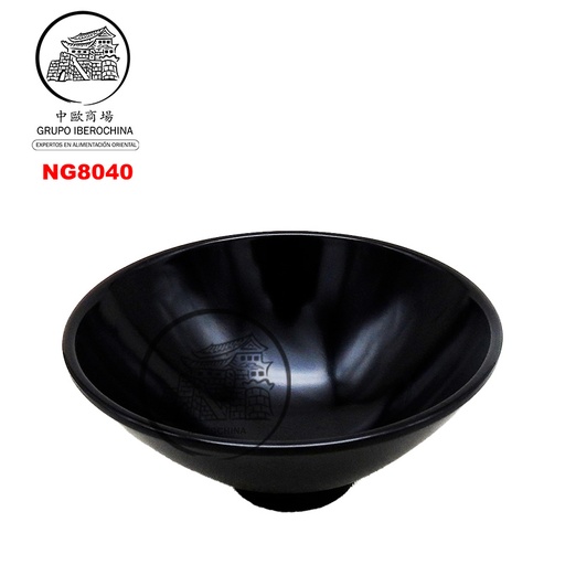 [NG8040] CUENCO NEGRO *8040* 塑黑色京平碗 /216