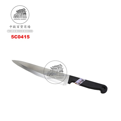 [5C0415] CUCHILLO MANGO NEGRO 不锈钢尖刀 12u/10