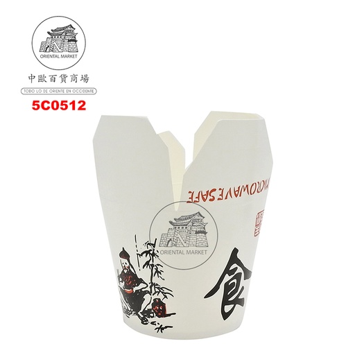 [5C0512] ENVASE CHINA FOOD (大)食字外卖纸杯 750ml/500u/1