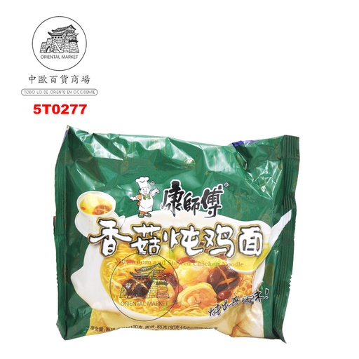[502059/5T0277] FIDEOS DE POLLO CHAMPIÑON *MASTER KONG* 康师傅香菇炖鸡袋面 101g/24