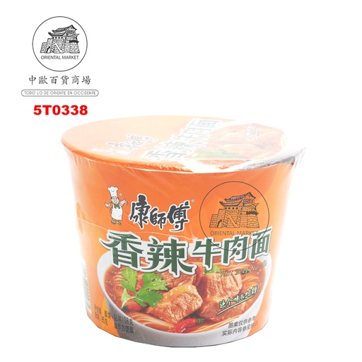[5T0338] FIDEOS BOWL TERNERA PICANTE *MASTER KONG* 康师傅香辣牛肉碗面 108g/12
