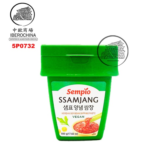 [5P0732] PASTA SOJA AMARILA SAAMJANG *SEMPIO* 韩国黄豆包饭酱 500g/12
