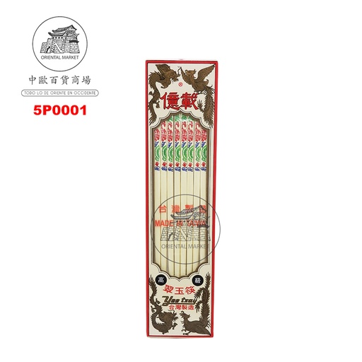 [5P0001] PALILLO MARFIL *TW* 龙凤象牙筷 10u/100