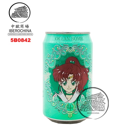 [5B0842] BEBIDA PEPINO *OCEAN BOMB* 黄瓜风味汽泡水 330ml/24
