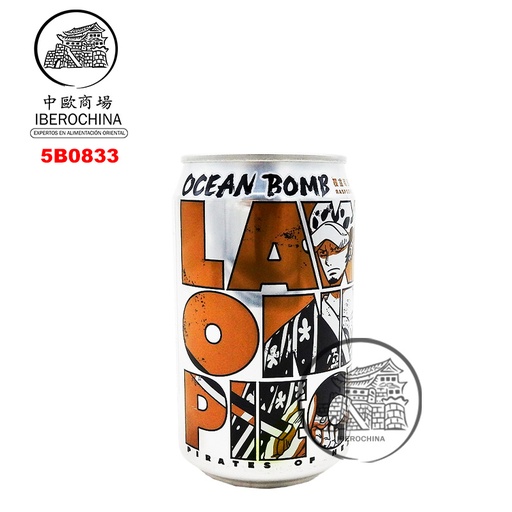 [5B0833] BEBIDA FRAMBUESA *OCEAN BOMB* 覆盆莓风味气泡水 330ml/24