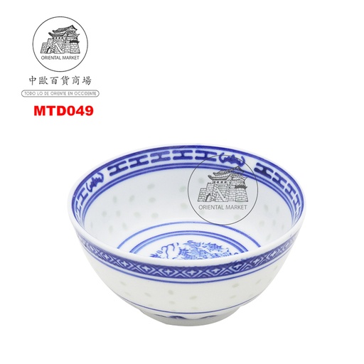 [MTD049] CUENCO PORCELANO (4.5) 青龙米通4.5直口饭碗 /108