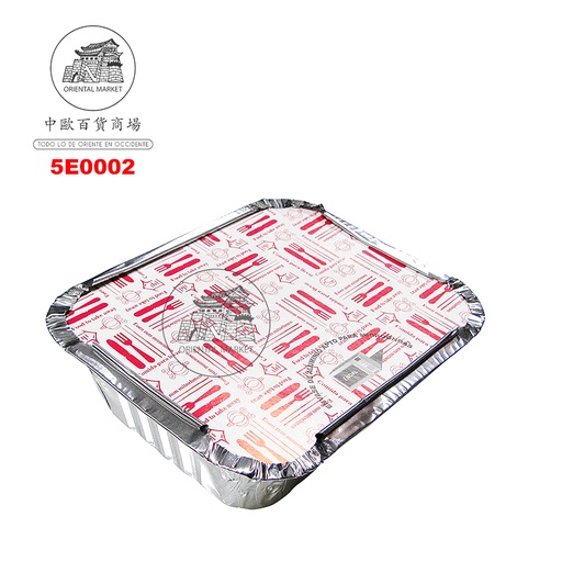 [5E0002] ENVASE ALUM. (M) *ENDAL* 5590 一份半锡纸外卖盒 1000u/1