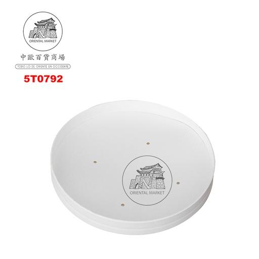 [5T0792] TAPA ENVASE PAPEL BOWL 汤桶外卖盒盖子750ml/50u/1