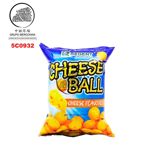 [5C0932] CHIPS CHEESE BOLA *REGENT* 菲芝士球 60g/50