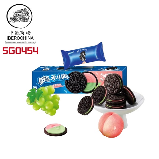 [502118/5G0454] GALLETA SABOR UVA & MELOCOTON *OREO* 奧利奧葡萄水蜜桃饼干 97g/24